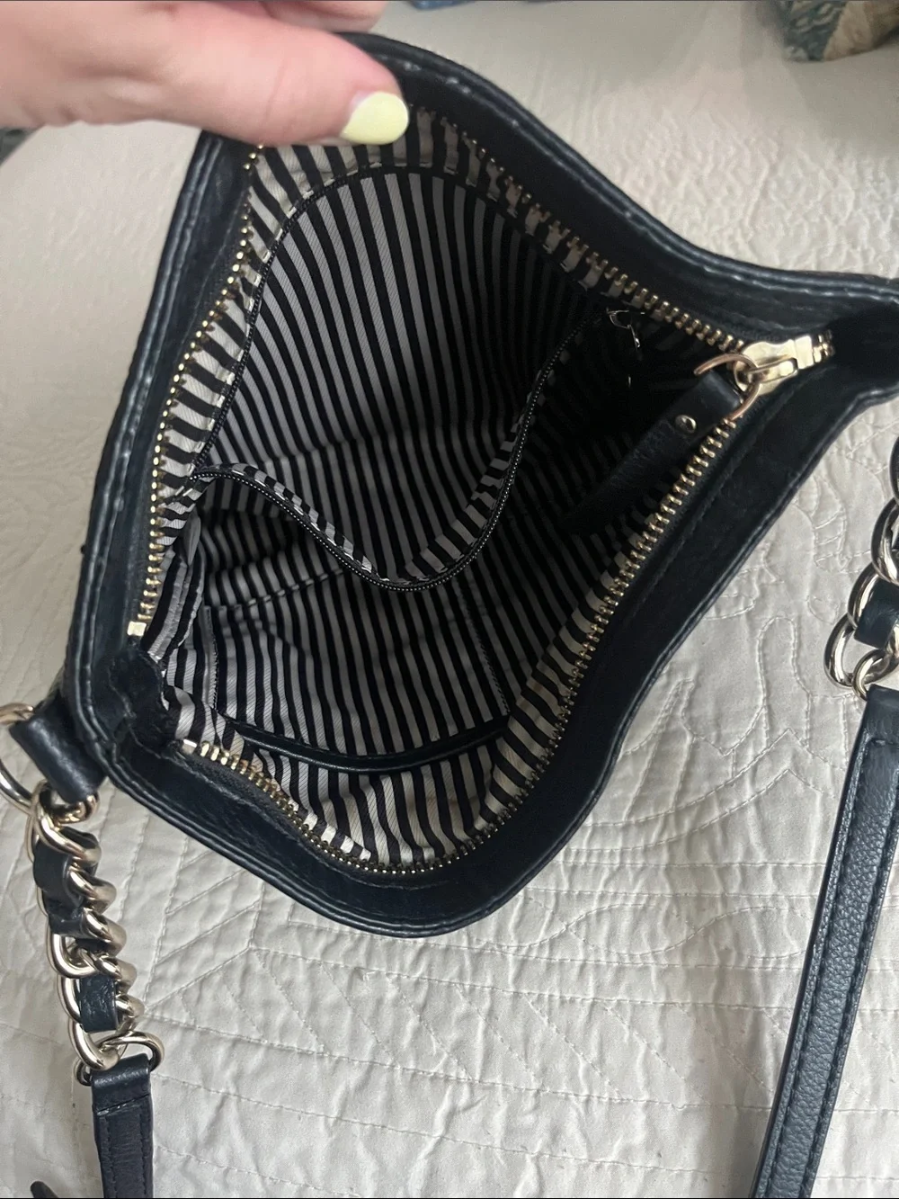 Kate Spade New York Cobble Hill Ellen Black Leather Crossbody Bag